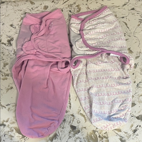 SwaddleMe Other - SwaddleMe Pink and White Sleep Sacks